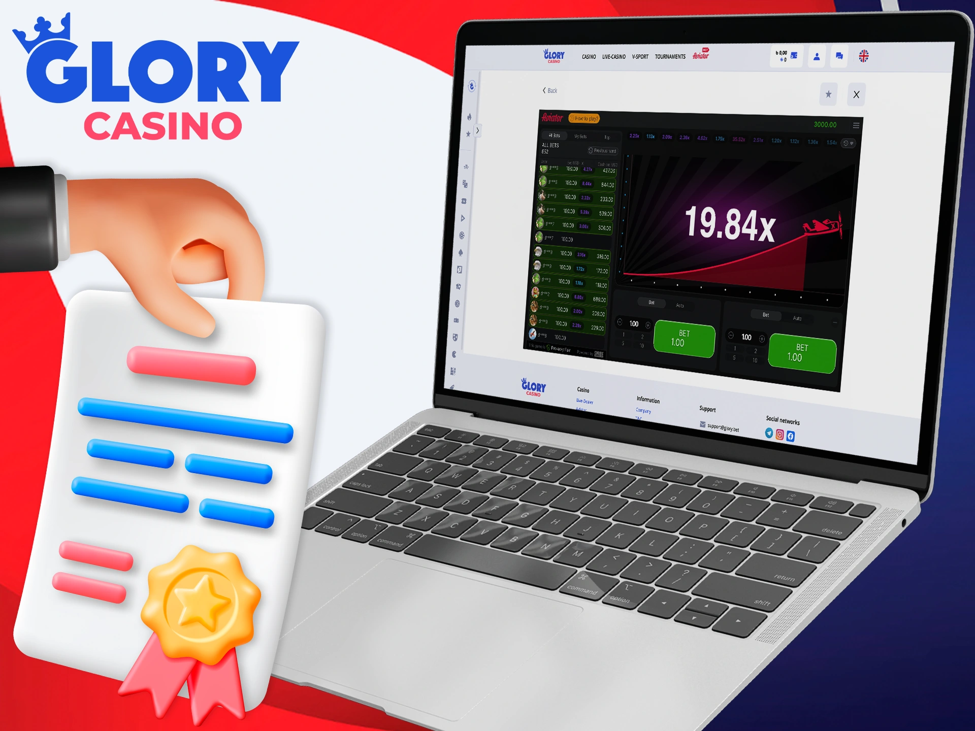 Get to know the rules of the Aviator game with Glory Casino.