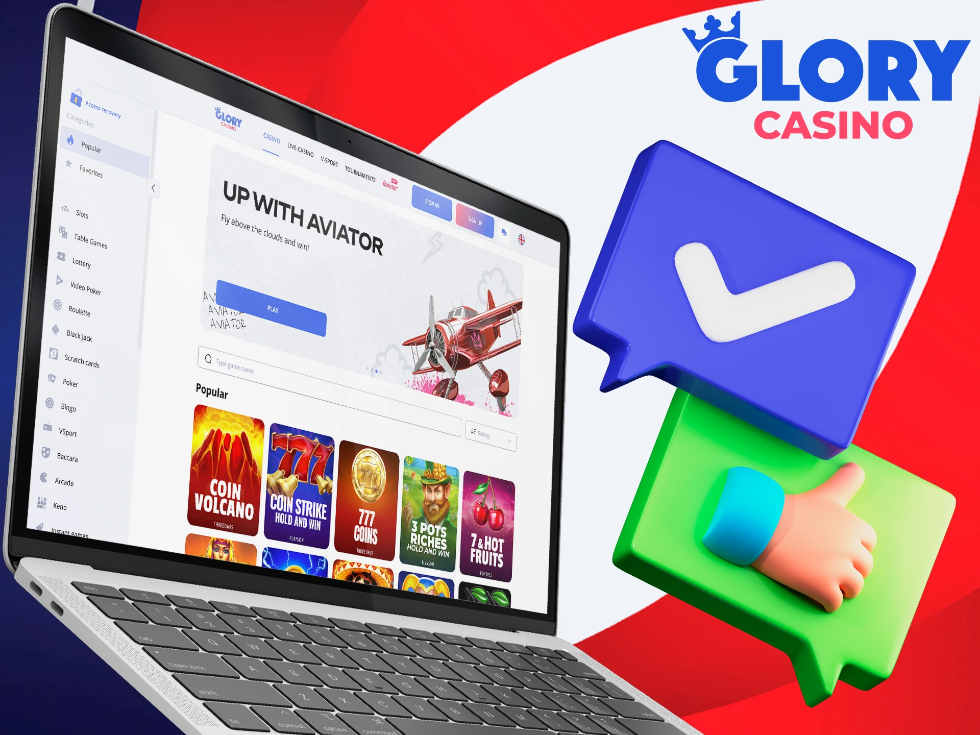 Learn about the benefits of Glory Casino.