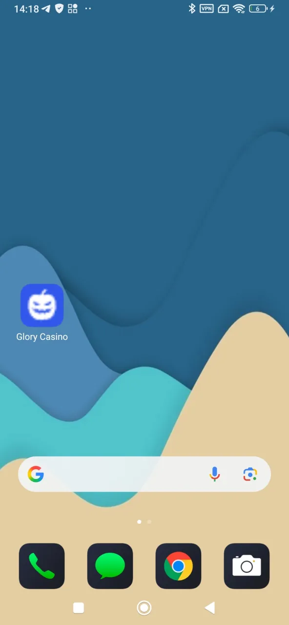 Glory Casino খুলে গেম শুরু করুন।