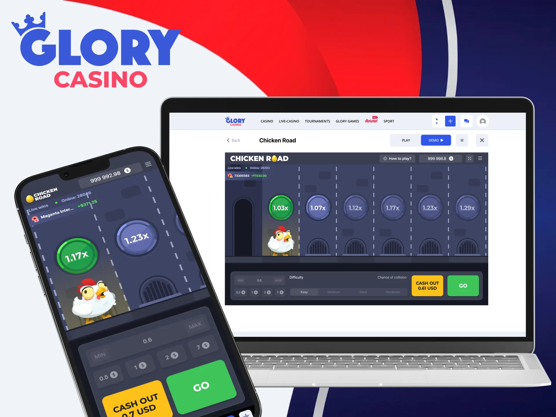 Try Chicken Road demo for free at Glory Casino.