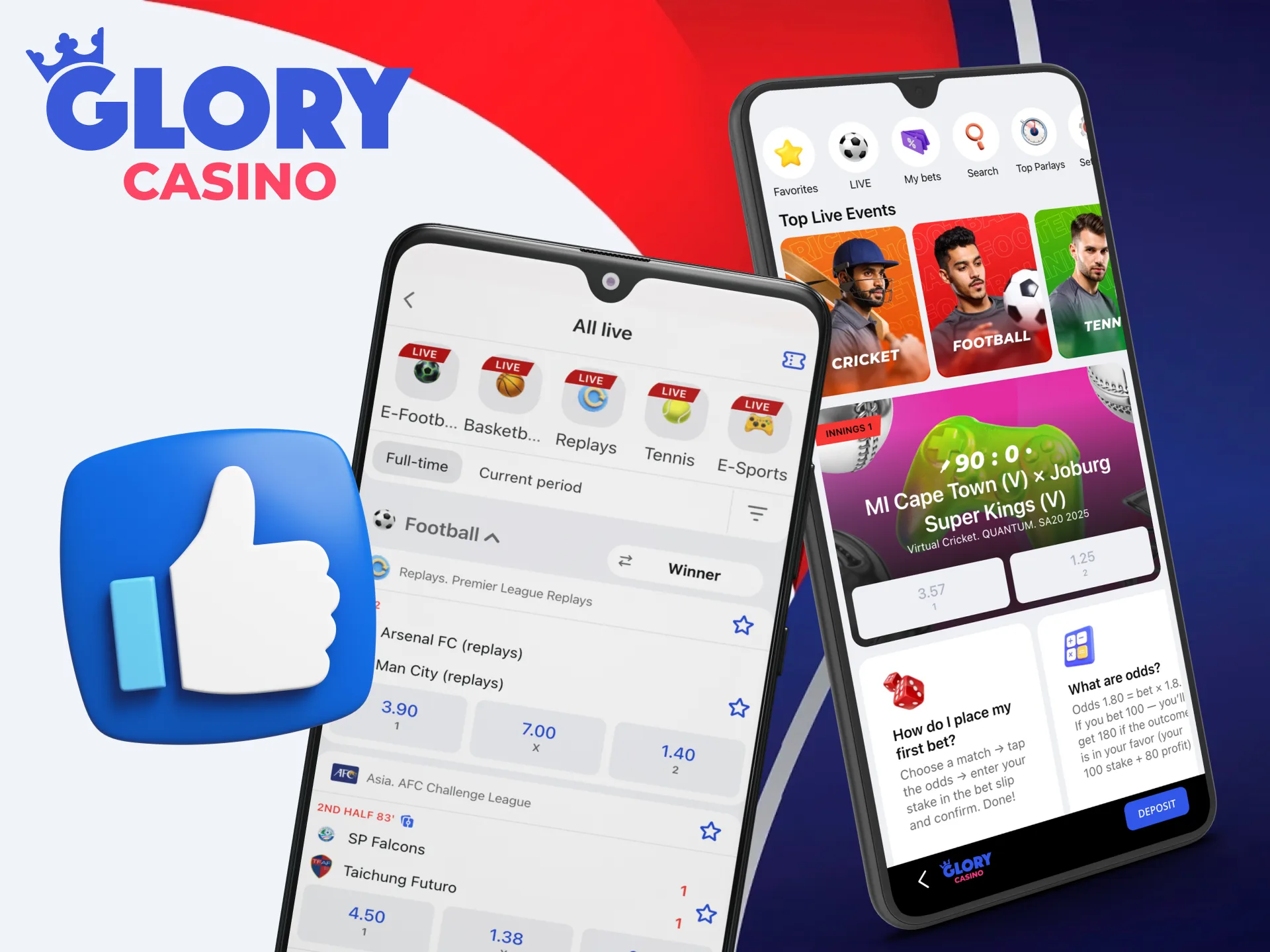 Glory Casino offers top odds, fast interface, and live stats.