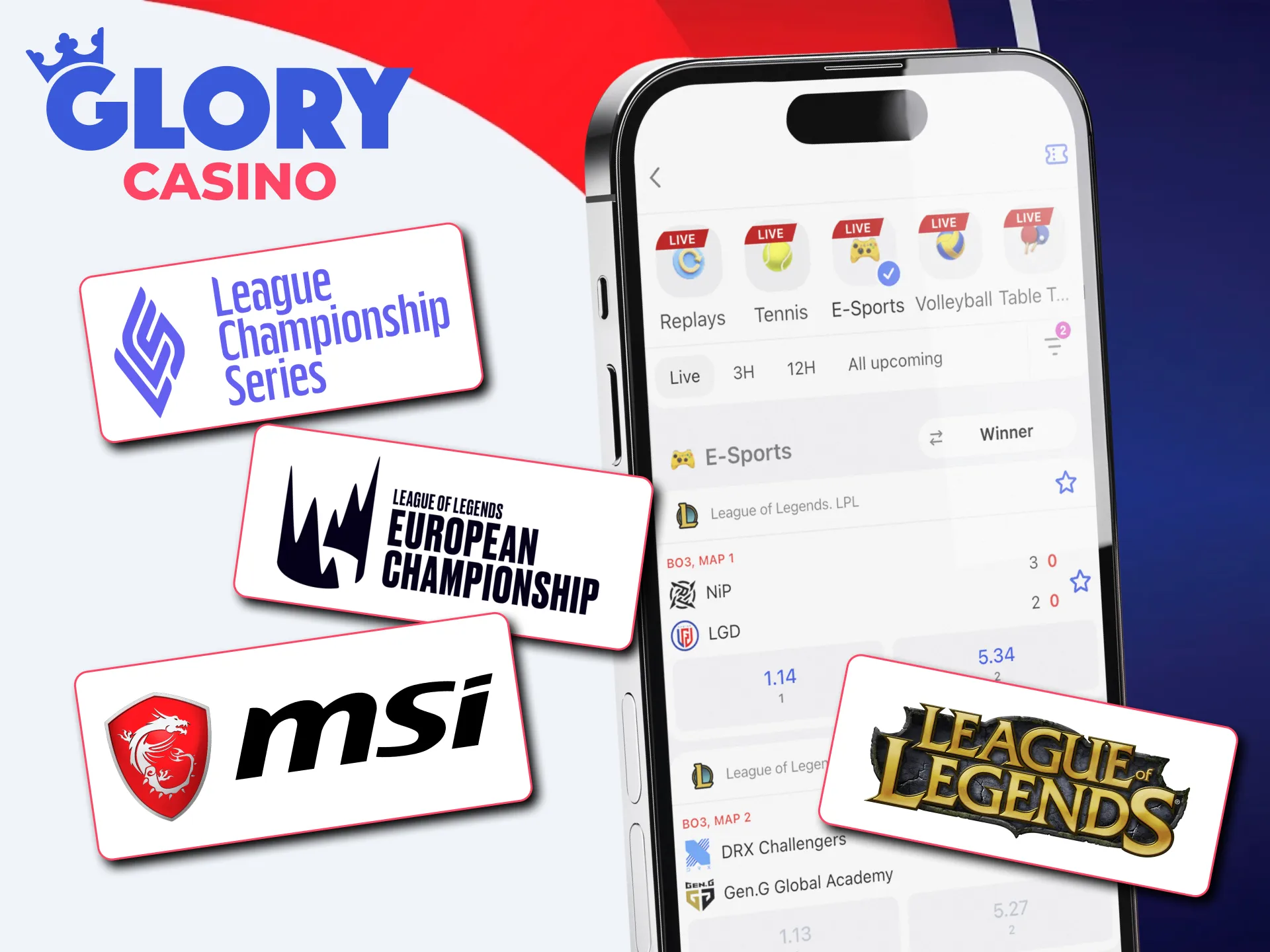 Dive into League of Legends strategy and esports action at Glory Casino.