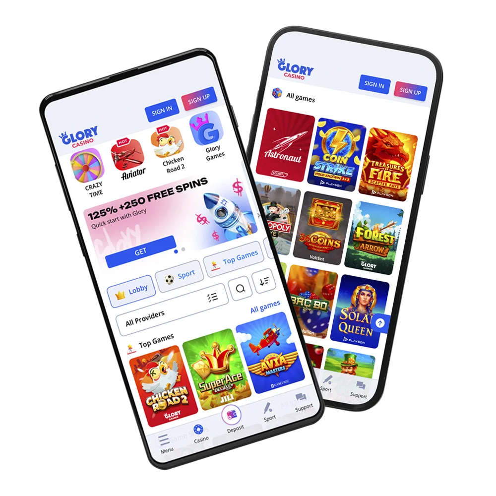 অ্যাপটিতে Glory Casino খেলুন।